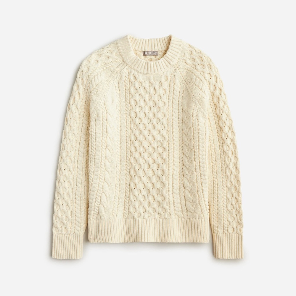 Cable Knit Cream Sweater